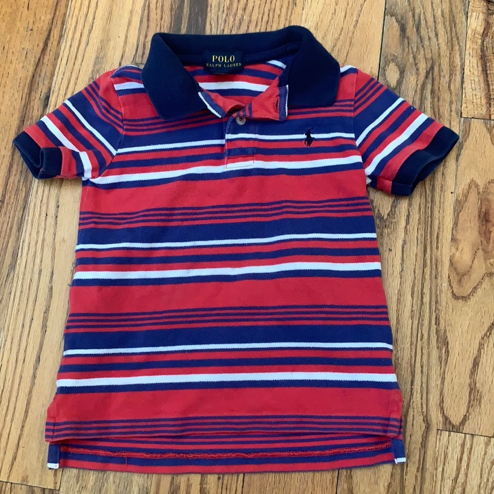 POLO by Ralph Lauren red, white, and blue striped Polo!
